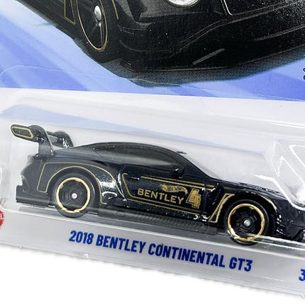 Hot Wheels 2018 Bentley Continental GT3, HW Race Day 7/10 [Black] 162/250