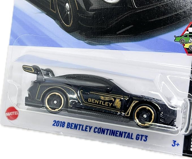 Hot Wheels 2018 Bentley Continental GT3, HW Race Day 7/10 [Black] 162/250