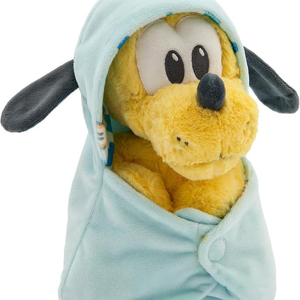 Disney Store Official Babies Collection: Pluto Plush in Swaddle with Detailed Plush Features - Official Soft Toy - Stuffed Animals for Babies - Perfect for Fans & Kids