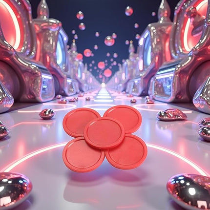 5Pcs Red Mini Air Hockey Table Pucks 50mm Puck Children Table New 2-inch Convenient and Attractive Air Hockey Arcade and Table Games, Air Hockey