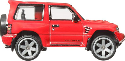 Hot Wheels Premium Car Culture Collectible Toy Car, 1:64 Scale Die-Cast Mitsubishi Pajero Evolution, Terra Trek Vehicle with Real Riders Tires