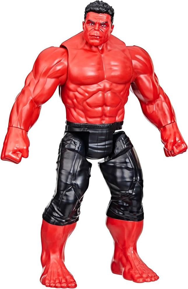 Marvel Studios Captain America Brave New World, Titan Hero Series, 12-Inch Deluxe Red Hulk Action Figure, Super Hero Toys for Kids 4 and Up