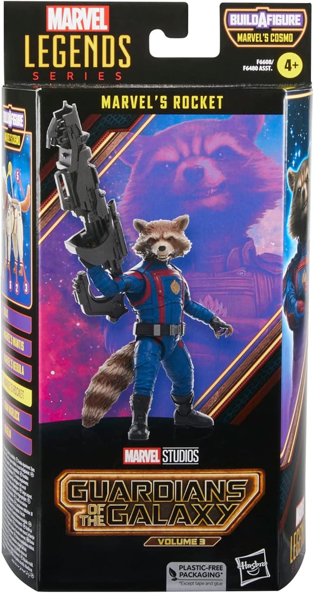 Marvel Legends Series Rocket, Guardians of The Galaxy Vol. 3 6-Inch Collectible Action Figures, Toys for Ages 4 and Up