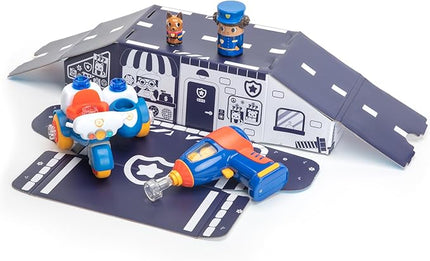 Educational Insights Design & Drill Bolt Buddies Police Motorcycle - Construction Toys & Toddler Tools, Kids Tool Set with Real Electric Drill Toy, Take Apart STEM Set, Building Kits for Ages 3+