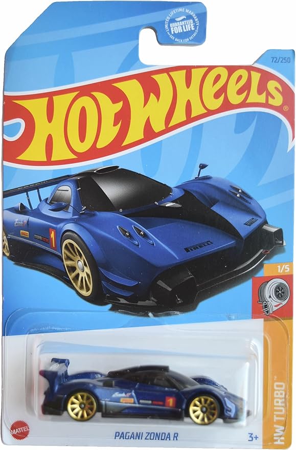 Hot Wheels Pagani Zonda R, HW Turbo 1/5 [Blue] 72/250
