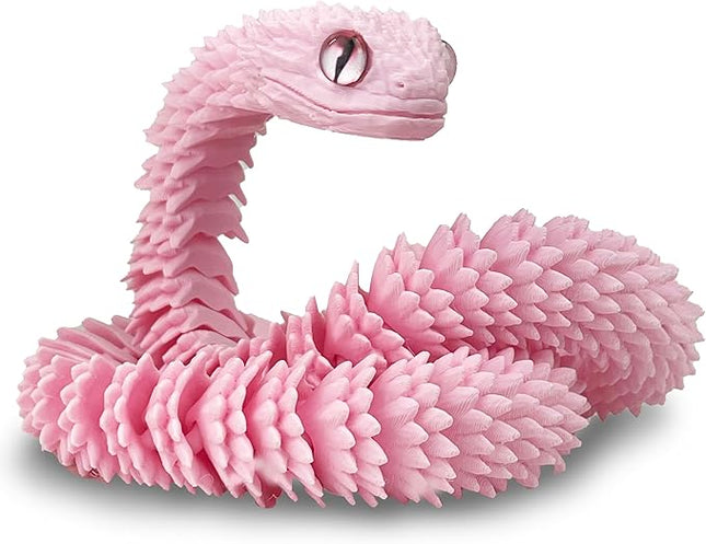 24in 3D Printed Snake Toys, Flexible 3D Printed Animal, Fidget ADHD Snake Toys, Perfect Desk Pet for Animal Collectors