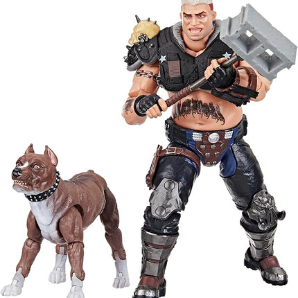 G.I. Joe Classified Series #135, Dreadnok Road Pig & Rawkus, Collectible 6 Inch Action Figure with Pet Dog Pit Bull Figure and 10 Accessories