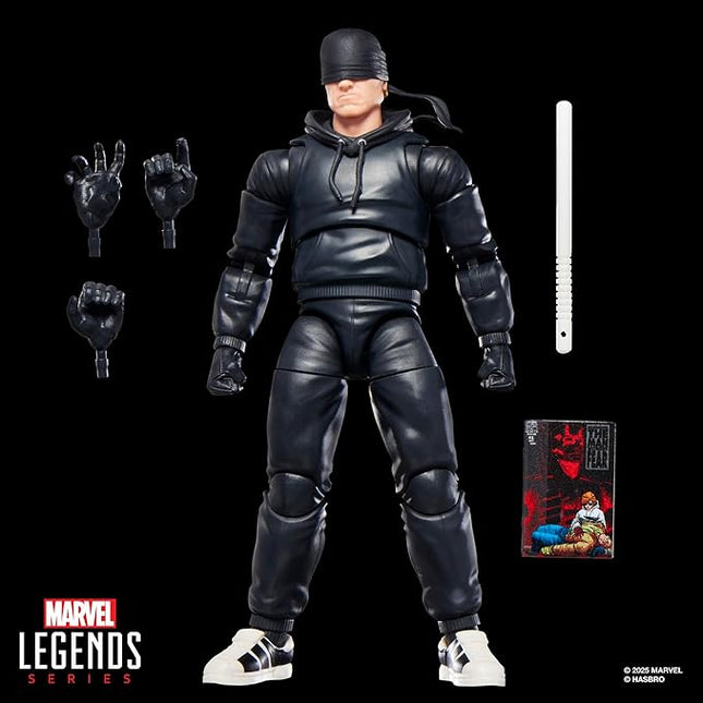 Marvel Legends Series Daredevil, The Man Without Fear Comics-Inspired Collectible 6-Inch Scale Action Figure with Character-Sized Comic Accessory