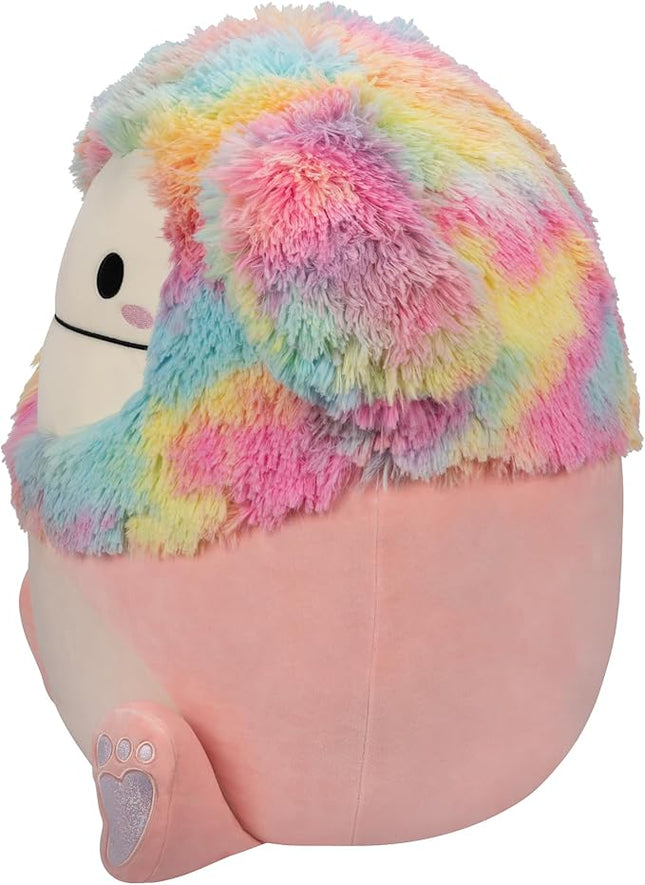 Squishmallows 20-Inch Diane Peach Bigfoot with Rainbow Hair - Jumbo Ultrasoft Official Kelly Toy Plush - Amazon Exclusive