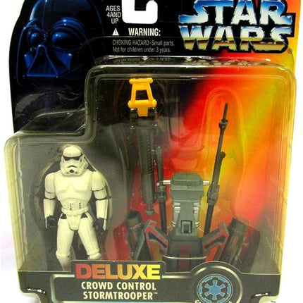 Star Wars Deluxe Crowd Control Stormtrooper with Flight-Action Thruster Pack & Capture Claw