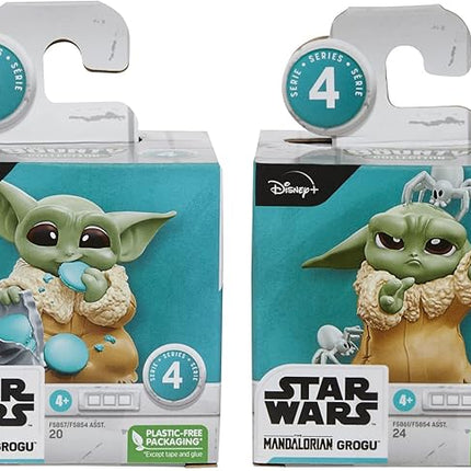 STAR WARS The Bounty Collection Series 4, 2-Pack Grogu Collectible Figures, 2.25-Inch-Scale Pesky Spiders, Cookie Eating, Ages 4 and Up