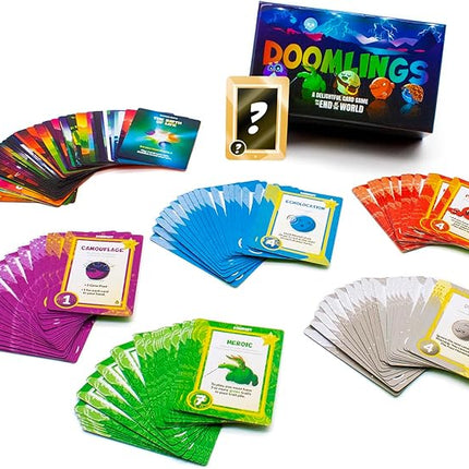 Doomlings - A Delightful Card Game for The End of The World - Best New Strategy Card Game for Adults, Kids, & Teens | 2-6 Players | Perfect for Families and Travel | Easy to Learn (Base Edition)