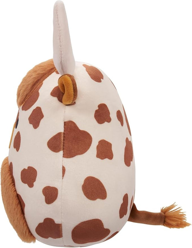 Squishmallows 8" Alonzo The Spotted Highland Cow - Small Officially Licensed Kellytoy Plush - Collectible Soft & Squishy Stuffed Animal Toy - Add to Your Squad - 8 inch