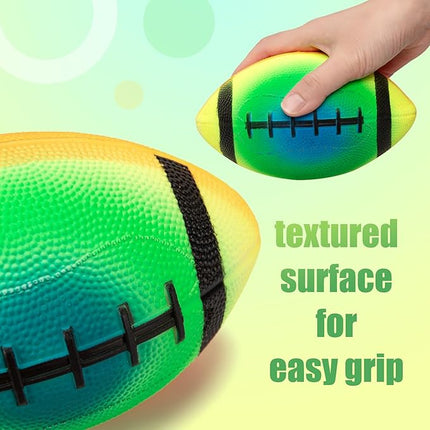 Balls for Toddlers Kids - 7 Pack 5" Small Playground Balls Soft Rubber - Indoor Outdoor Toddler Toys - 2 Footballs, 2 Basketballs, 2 Soccer Balls 1 Kickball -Birthday Gift Boys Girls 1-3 3-5