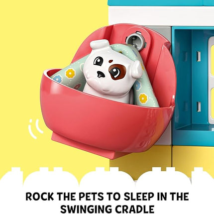 LEGO DUPLO Town Visit to The Vet Clinic Pet-Care Role-Play Toy, Dog, Cat and Veterinarian Figures, Social Emotional Learning Pretend Play Animal Set for Toddlers Aged 2 Years Old and Up, 10438