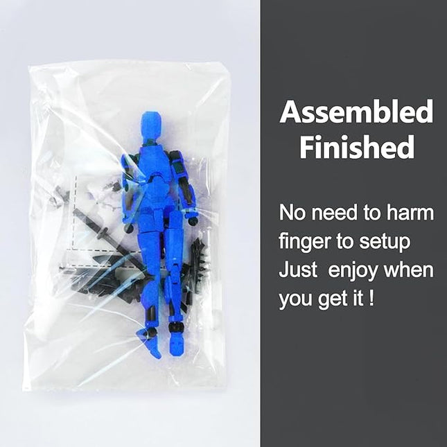 Titan 13 Action Figure, Action Figures, Titan 13 Action Figure 3D Printed Robot Multi-Jointed Movable, Desktop Decorations for Game Lovers（Pink）