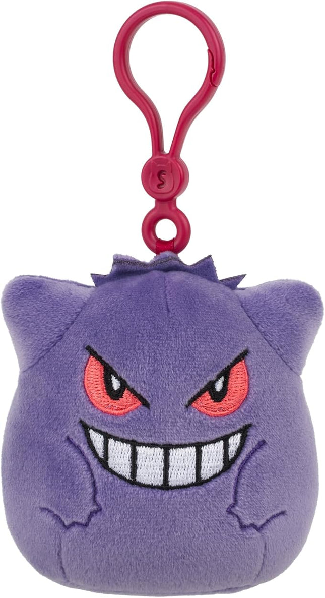 Squishmallows Original Pokémon Gengar Clip - Ultrasoft Official Jazwares Plush