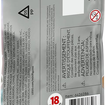 LEGO Minifigures Disney 100 71038, Limited Edition Collectible Figures for Disney 100 Celebration, Gift to Encourage Kids Ages 5+ to Enjoy Independent Play (1 of 18 Bags to Collect)