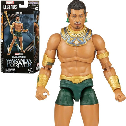 Marvel Legends Series Black Panther Wakanda Forever Namor 6-inch MCU Action Figure Toy, 3 Accessories, 1 Build-A-Figure Part