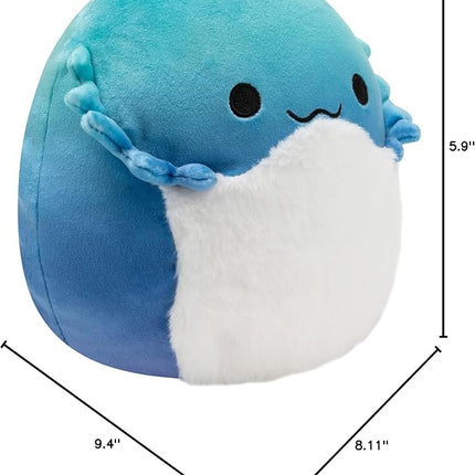 Squishmallows Original 8-Inch Cella The Blue Bearded Dragon - Official Jazwares Plush - Collectible Soft & Squishy Stuffed Animal Toy - Add to Your Squad - Gift for Kids, Girls & Boys