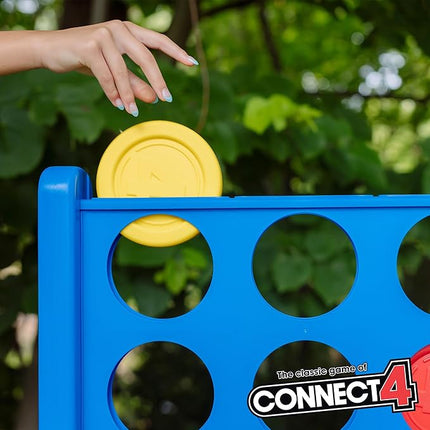 Giant Connect 4: Hasbro's Original Connect4 Game Super-Sized - 46.5 inch All-Weather Official Four in a Row Board Game - Indoor or Outdoor Connect4 Fun for Adults and Family