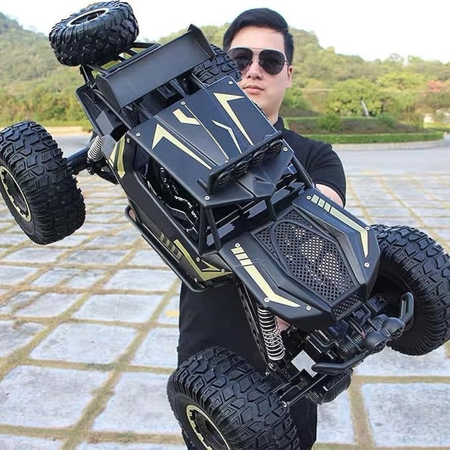1/8 20IN Alloy RC Truck 2.4G All Terrain Large Remote Control Car Racing Car Off-Road Climbing Vehicle Buggy Boy Toy Gifts for Children and Adults Black