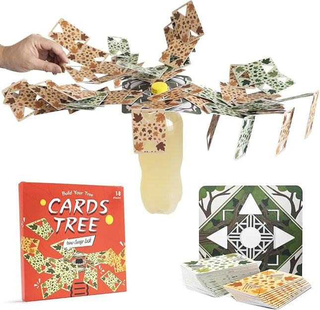 Balancing Card Games Cards Tree （Difficult ） to Master Challenging Balance Table Games for 1-8 Players | Fun Party Board Game for Bars, Families & Game Nights | Best Gift for Teens & Adults