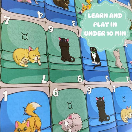 Couch Kittens Card Game- Quick and Easy 2 Player Game for Cat Lovers by The Dusty Top Hat