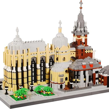 Micro Building Blocks Kit 6650PCS Germany Medieval Aachen Cathedral Miniature Building Block Set Church Architecture Construction Model for Adult and Teens Age of 14+