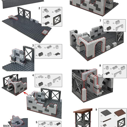 Finger Rock Military Series Small Suspension Building Set, WW2 Army Mini War Accessories Kits, DIY Defence Base Guard Tower Guns Army Supplies Block Toy for Kids 8-14