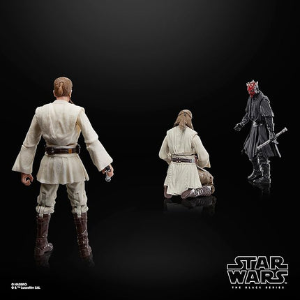 Star Wars The Black Series Qui-Gon Jinn, Darth Maul, OBI-Wan Kenobi The Phantom Menace 6 Inch Action Figures