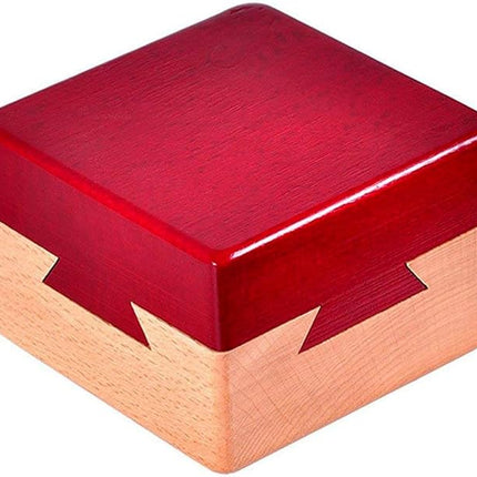 DC-BEAUTIFUL Impossible Dovetail Box Mini 3D Brain Teaser Wooden Magic Drawers Gift Jewelery Box Puzzle Toy