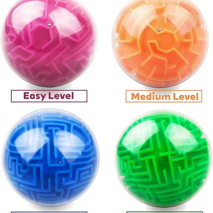 Amaze 3D Memory Sequential Maze Ball Puzzle Toy Gifts for Kids Adults - Challenges Game Lover Tiny Balls Brain Teasers Game (Green)