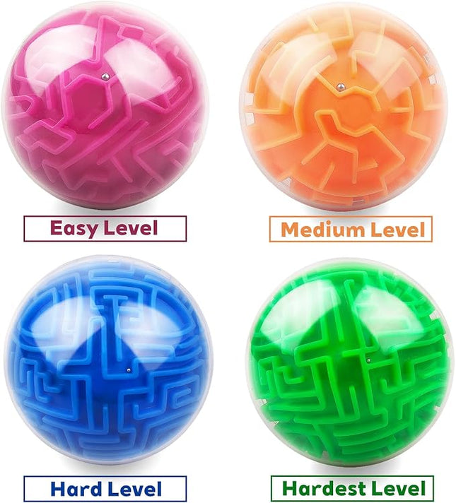 Amaze 3D Memory Sequential Maze Ball Puzzle Toy Gifts for Kids Adults - Challenges Game Lover Tiny Balls Brain Teasers Game (Green)