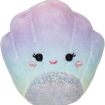 Squishville by Original Squishmallows Beach Day Squad Plush - Six 2-Inch Squishmallows Plush Including Mauricio, Deniz, Cosmina, Shauna, Chester, and a Surprise Squishmallow