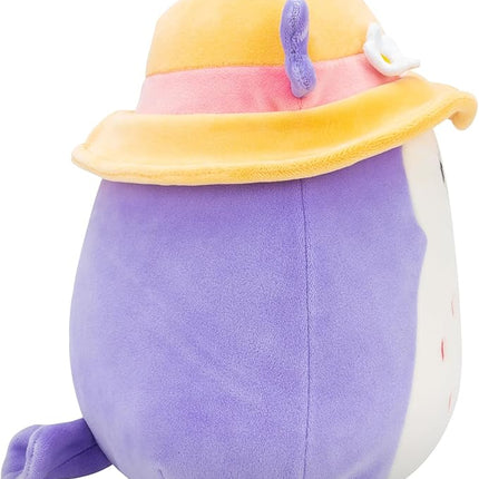 Squishmallows Original Plush 19cm Holly The Purple Owl with Sun Hat - Official Jazwares Plush Toy