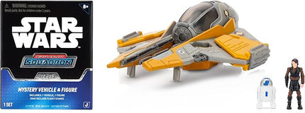 Star Wars Micro Galaxy Squadron Anakin's Jedi Interceptor (Armada Edition) Mystery Bundle - 3-Inch and 2.5-Inch Vehicles with Accessories (Amazon Exclusive)