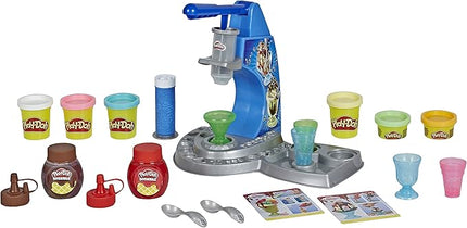 Play-Doh Kitchen Creations Drizzy Ice Cream Playset Featuring Drizzle Compound & 6 Non-Toxic Colors