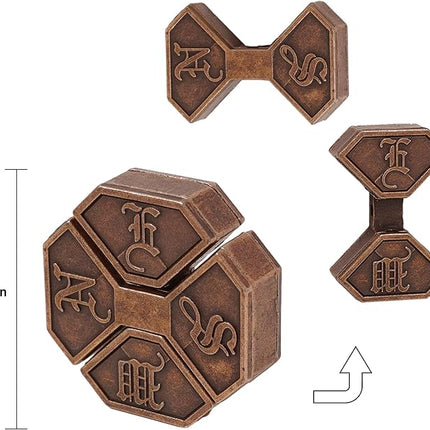 Metal Brain Teasers Puzzles for Kids and Adults 3 PCS Unlock Interlocking Puzzles IQ Logic Test Disentanglement Educational Toy for Kids Adults