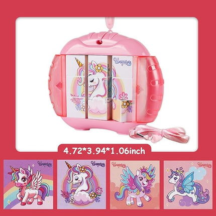 3D Rotating Puzzles for Kids 3 4 5 6 7 8 Year Old, 4 Puzzles in 1, Toddler Toy for Travel, Car, Airplane, Road Trip Activities, Fine Motor Skills, Fidget, Boys & Girls Gifts