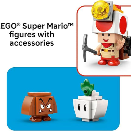 LEGO Super Mario Captain Toad’s Camp Building Toy - Pretend Play Set for Kids, Ages 6+ - Building Blocks for Boys & Girls W/Toad, Goomba, & Turnip Toy Figures - Gift Idea for Birthdays - 72040