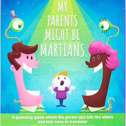 Exploding Kittens My Parents Might be Martians 2+ Players - Ages 4+ - 10 Minutes to Play - Teamwork and Guessing Game - Kid Friendly Card Game, Family Game Night, Parents and Kids Game