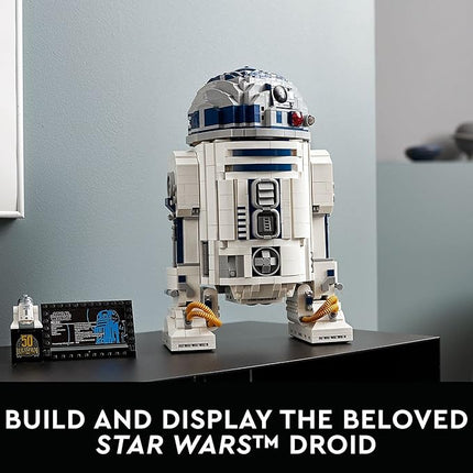 LEGO Star Wars R2-D2 Building Set - Collectible Toy for Adults, Ages 18+ - Display for Room or Office Desk - Info Plaque Included - Gift Idea for Fans - 75308