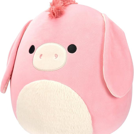 Squishmallows Original 12-Inch Maudie Pink Donkey with White Fuzzy Belly - Official Jazwares Plush