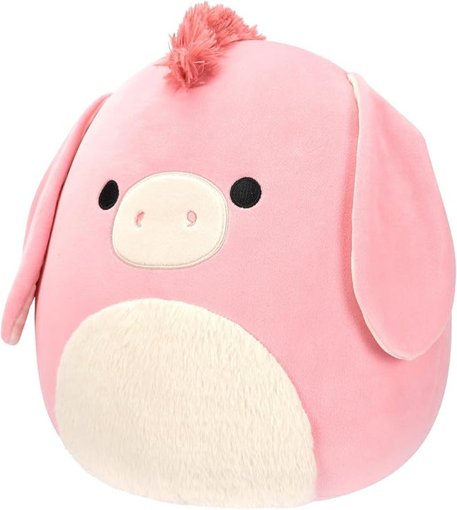 Squishmallows Original 12-Inch Maudie Pink Donkey with White Fuzzy Belly - Official Jazwares Plush
