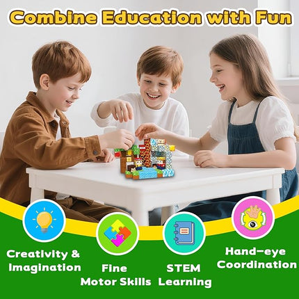 100PCS Magnetic Blocks for Kids 4-8, Magnetic Building Blocks Cubes, Stacking Magnetic Building Tiles Toys for Kids Toddlers Boys Girls Ages 3 4 5 6 7 8-12 Birthday Gifts