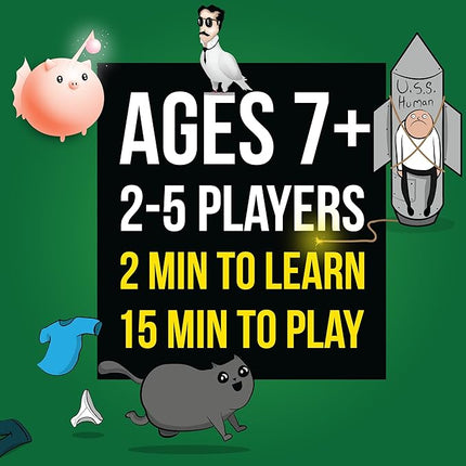 Streaking Kittens Expansion Set - A Russian Roulette Card Game for Adults, Teens & Kids, Easy Family-Friendly Party Games - 15 Card Add-on