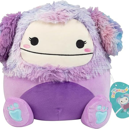 Squishmallows Original 10-Inch Eden The Purple Bigfoot - Official Jazwares Plush - Collectible Soft & Squishy Big Foot Stuffed Animal Toy - Add to Your Squad - Gift for Kids, Girls & Boys