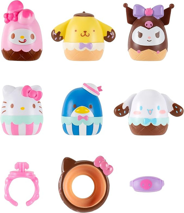 Squish-a-longs Hello Kitty and Friends Ice Cream Mini-Squish + Accessory 6-Pack