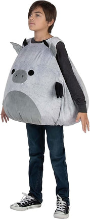 Kids Gio the Gargoyle Squishmallows Costume | Halloween Plush Tunic with Wings, Embroidered Details